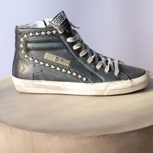 GOLDEN GOOSE slide sneakers with studs